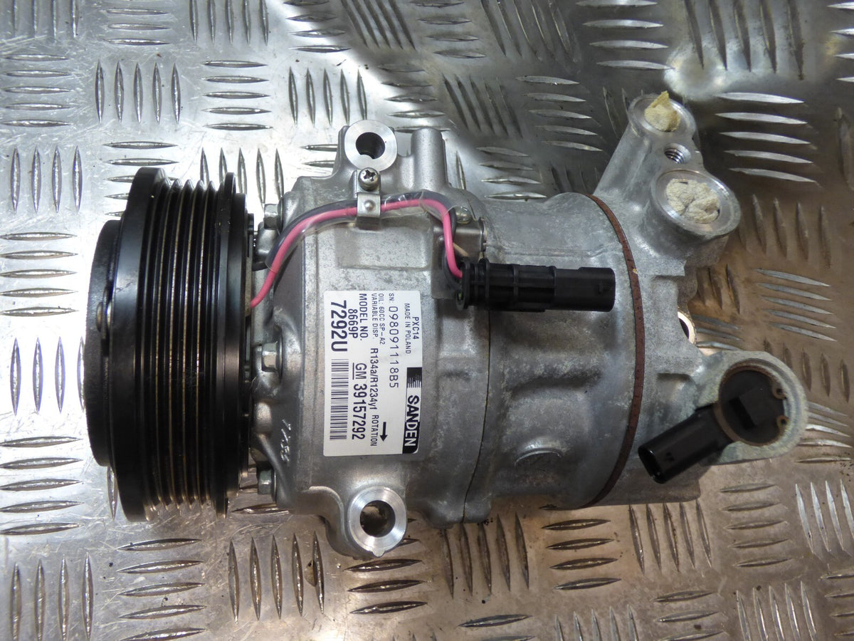 OPEL ASTRA K 1.4 Turbo Klimakompressor SANDEN GM 8689P 7292U 59Tkm ORIGINAL gebraucht - 39157292 – Produktansicht 2