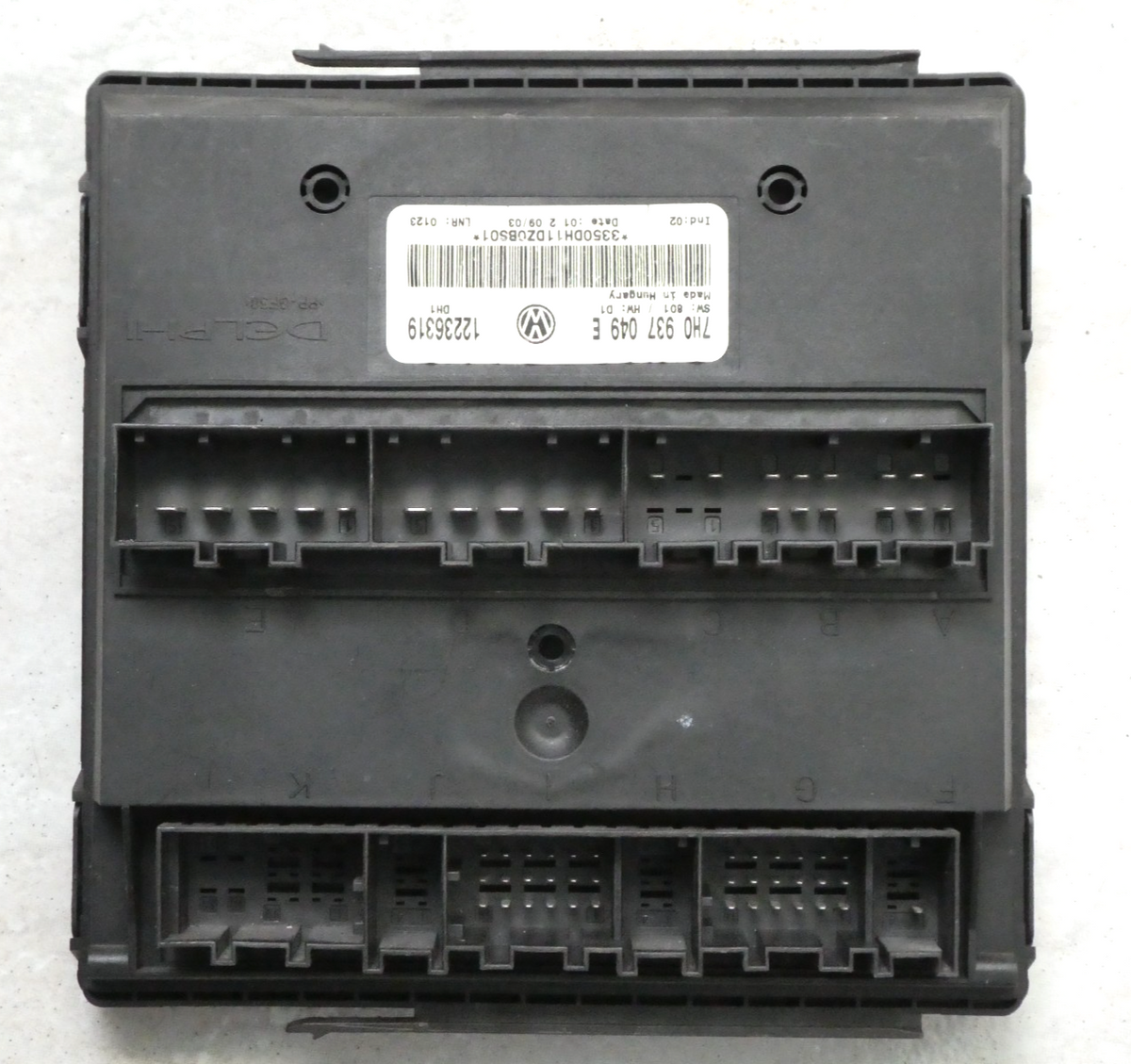 VW T5 MULTIVAN 2003-2016 Komfort modul Komfortsteuergerät 7H0937049E ORIGINAL gebraucht - Transporter – Produktansicht 1