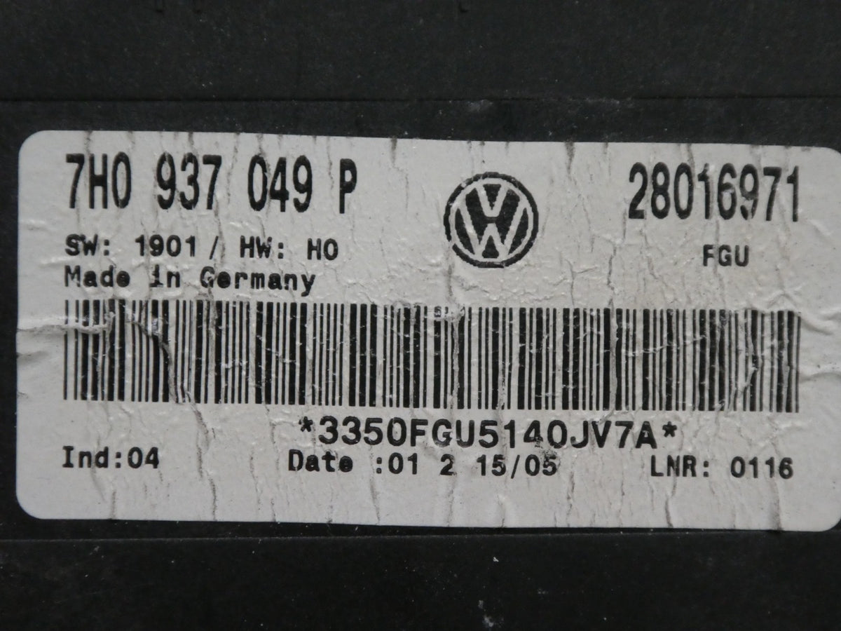 VW T5 MULTIVAN 2003-16 Komfort modul Komfortsteuergerät 7H0937049P ORIGINAL gebraucht - Transporter – Produktansicht 2