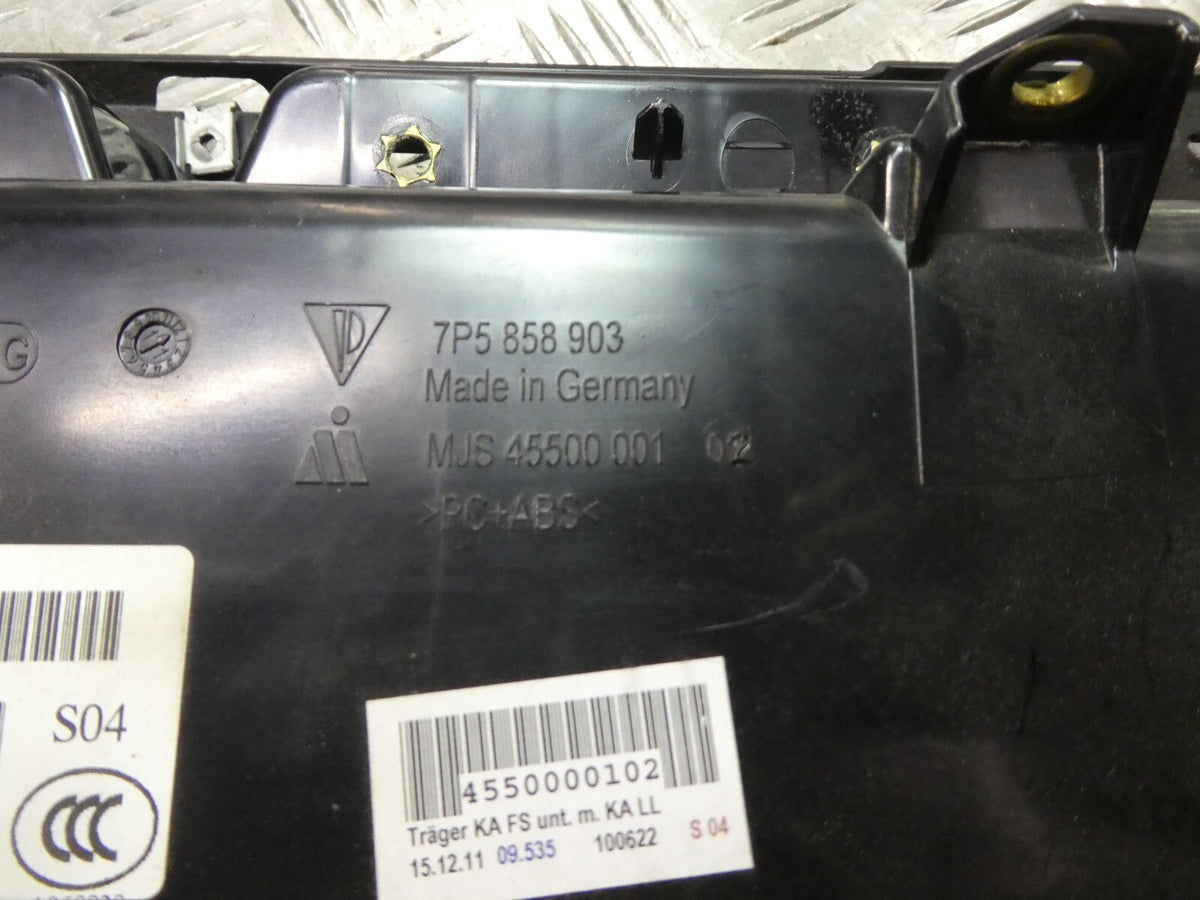Porsche Cayenne 92A Armaturenbrett Lenksäule 7P5858903H Leder ORIGINAL gebraucht - Verkleidung – Produktansicht 6
