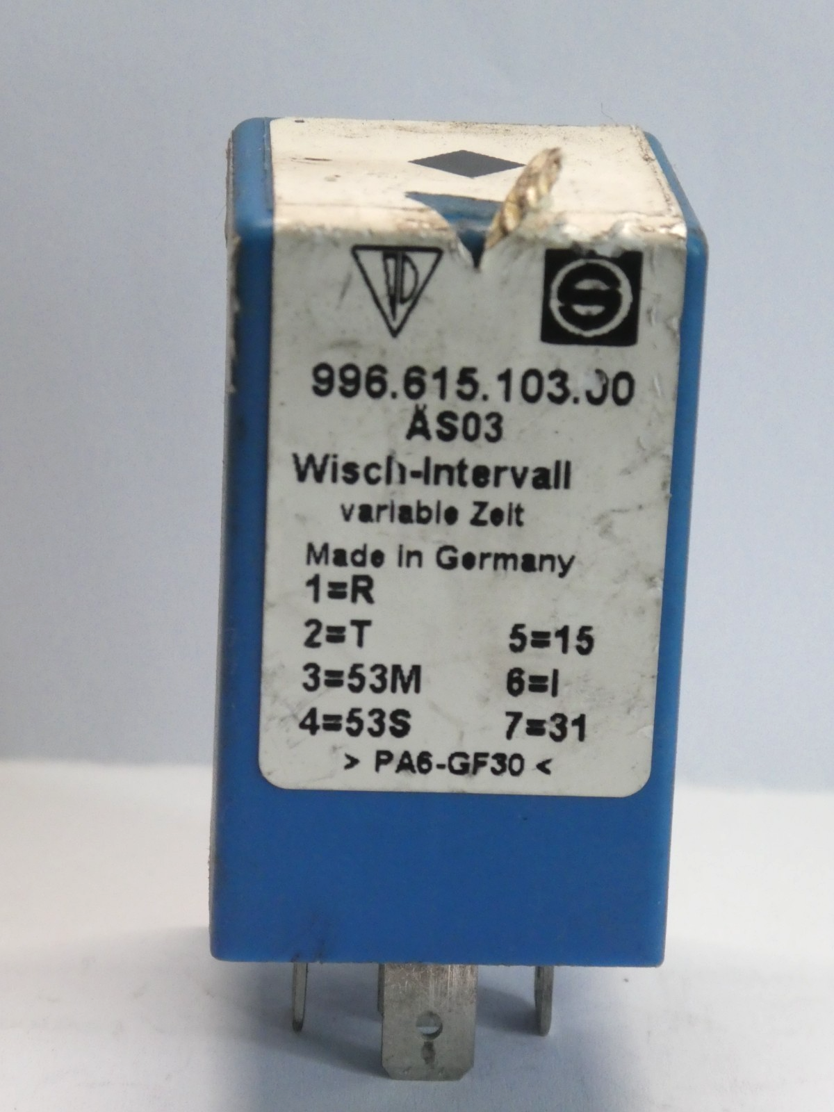 Porsche 986 Boxster Cabrio Wischer-Intervall-Relais 7-Polig . ORIGINAL gebraucht - 99661510300 – Produktansicht 1