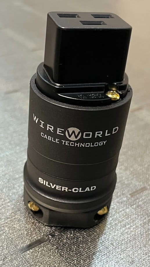 Silver-Clad OFC Copper 20A/250V Gerätestecker plug IEC C19 High-End ORIGINAL gebraucht - Wireworld – Produktansicht 2