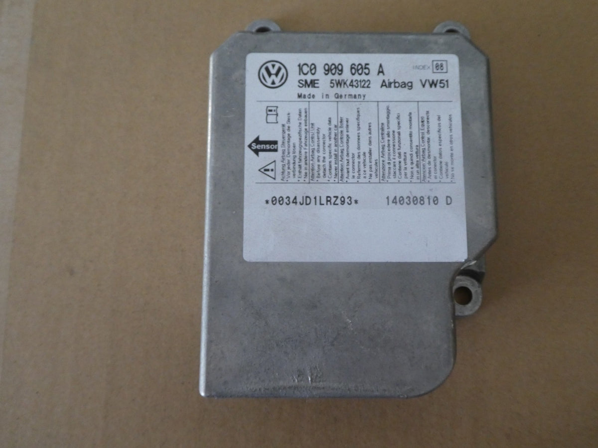 VW T5 2003-2016 Airbagsteuergerät AirBag Steuergerät 1C0909605A ORIGINAL gebraucht - Transporter – Produktansicht 5