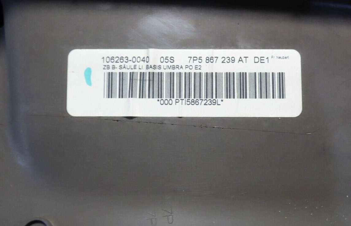 Orig Porsche Cayenne 92A Säulenverkleidung B-Säule Braun Links ORIGINAL gebraucht - 7P5867239 – Produktansicht 3