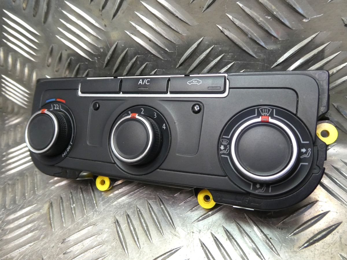 VW T5 FL T6 Klimabedienteil Heizung Schalter _ 7E0907047AK ZJU ORIGINAL gebraucht - Transporter – Produktansicht 3