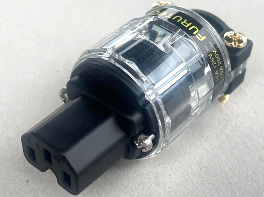 FI-11-N1 (R) Kaltgerätestecker Kaltgerätebuchse IEC C14 ORIGINAL gebraucht - FURUTECH – Produktansicht 1