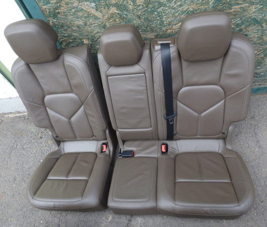Porsche Cayenne 958 92A Hintere Sitze Ledersitze UMBRA Braun ORIGINAL gebraucht - Sitzbank – Produktansicht 1