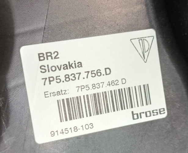 Porsche Cayenne S 92A Gestänge Seilzug Vorne Rechts 7P5837756D ORIGINAL gebraucht - Fensterheber – Produktansicht 3