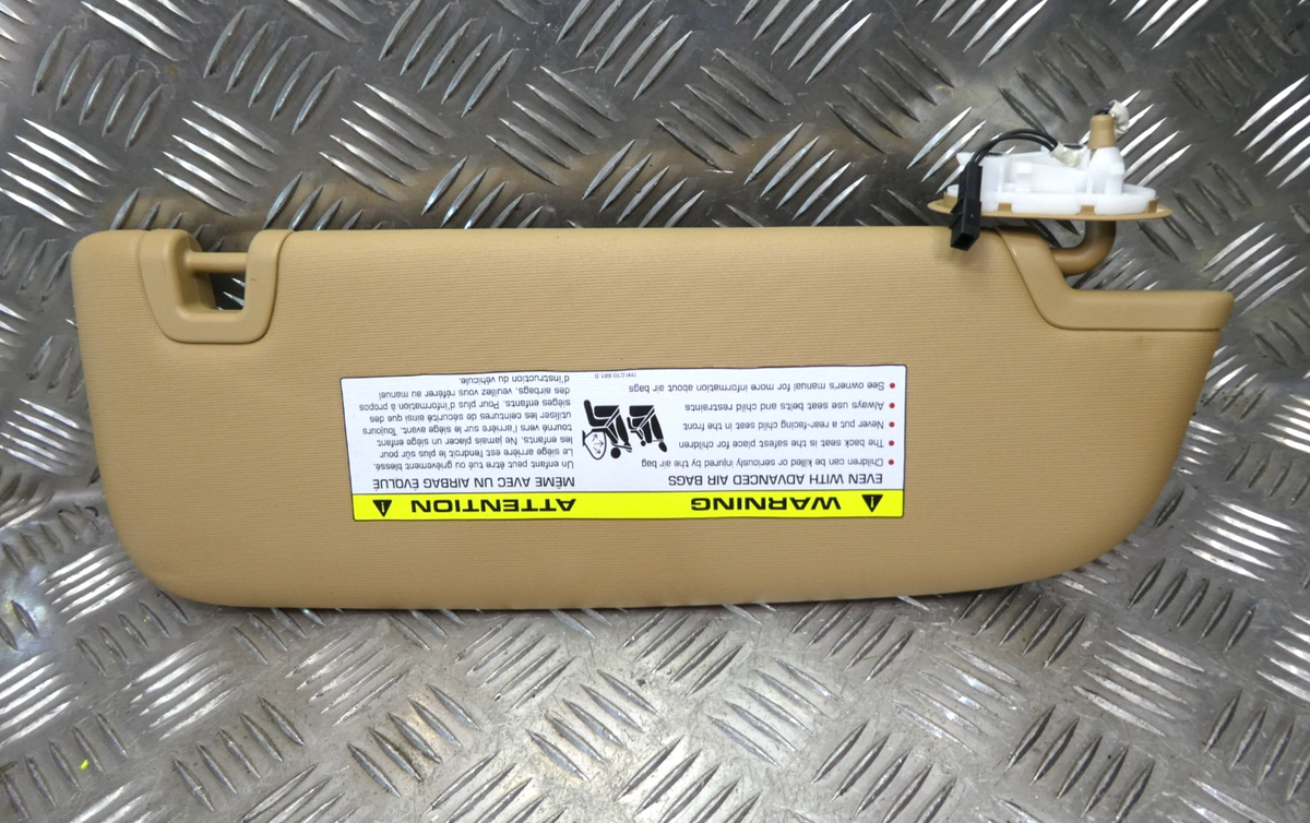 Porsche Panamera 970 Sonnenblende rechts Luxorbeige AZ2 ORIGINAL gebraucht - 97073113102 – Produktansicht 1