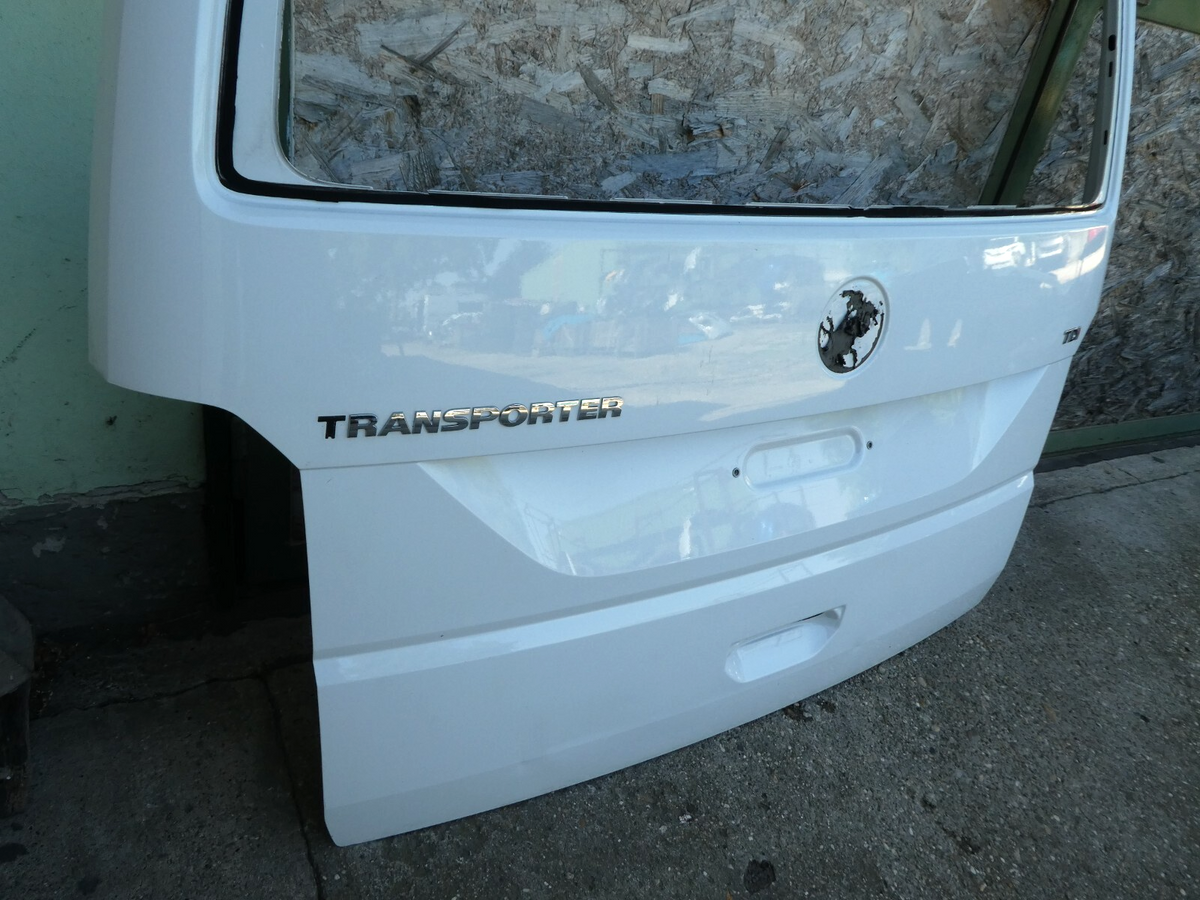 VW T6 2019 Heckklappe Koferramudeckel weiß ORIGINAL gebraucht - Transporter – Produktansicht 2