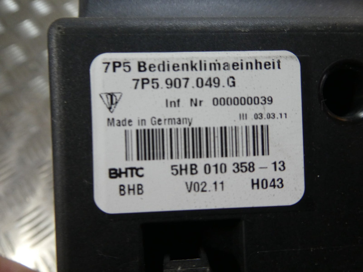 Porsche Cayenne 92A Bedieneinheit hinten Fond 7P5907049G ORIGINAL gebraucht - Klimabedienteil – Produktansicht 5