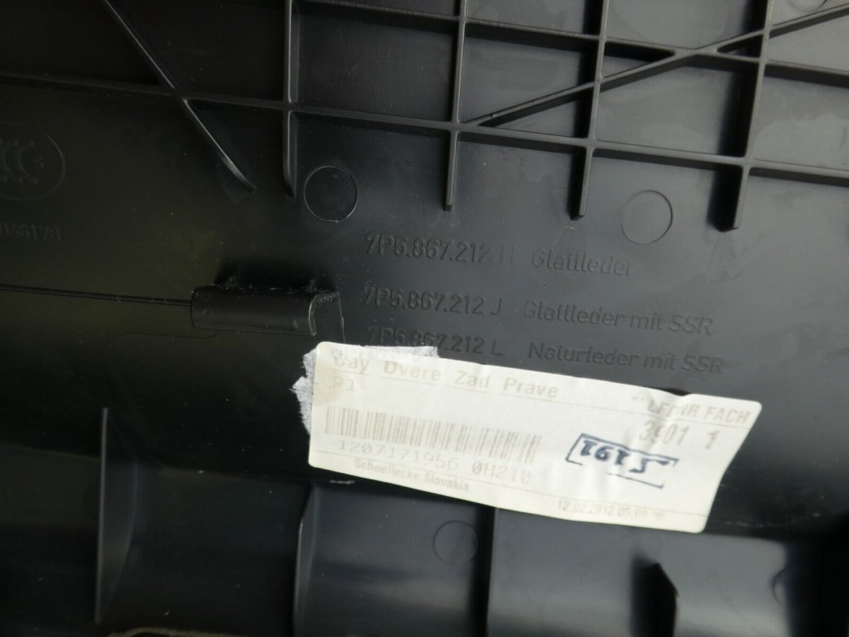Porsche Cayenne 92A Türverkleidung Hinten Rechts + Rolo Umbra Tartufo ORIGINAL gebraucht - 7P5867212 – Produktansicht 9