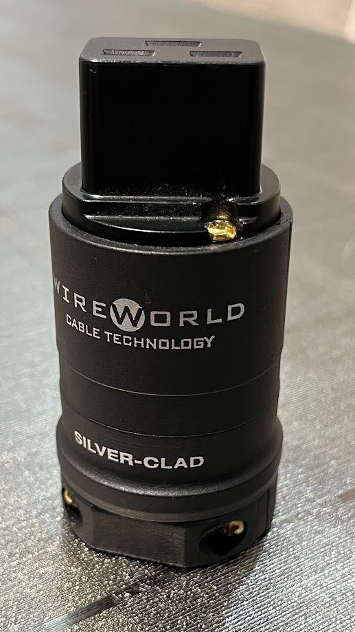 Silver-Clad OFC Copper 20A/250V Gerätestecker plug IEC C19 High-End ORIGINAL gebraucht - Wireworld – Produktansicht 1