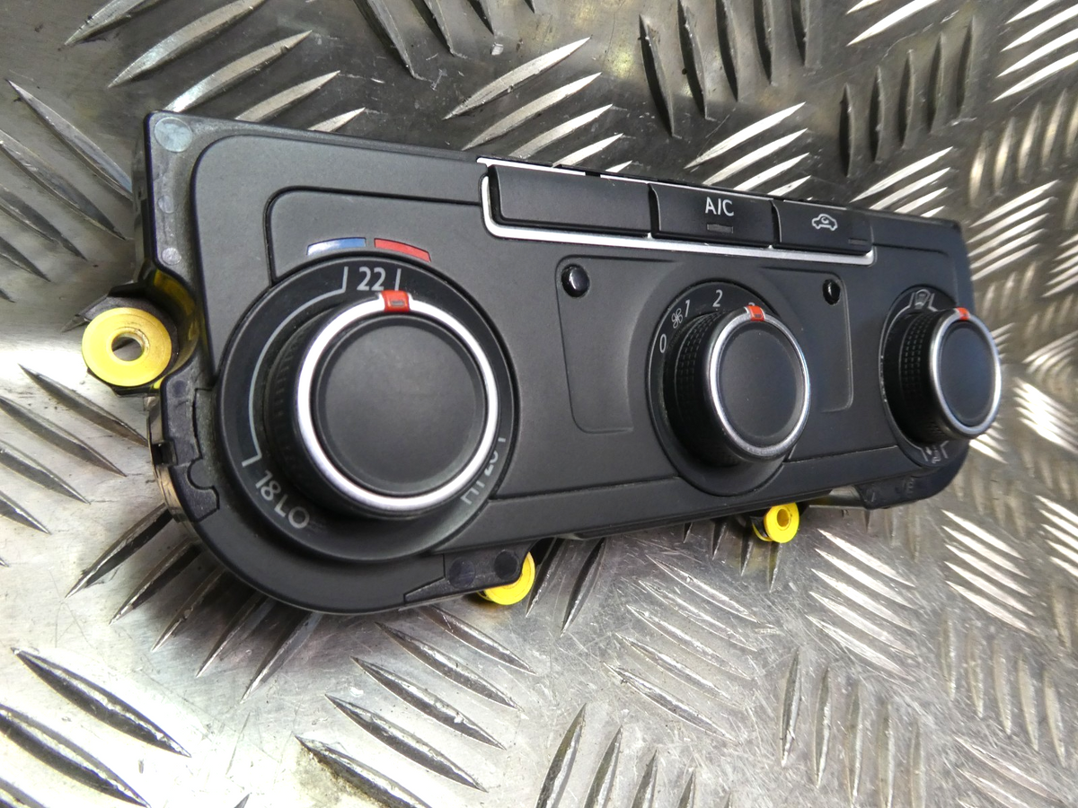 VW T5 FL T6 Klimabedienteil Heizung Schalter _ 7E0907047AK ZJU ORIGINAL gebraucht - Transporter – Produktansicht 2