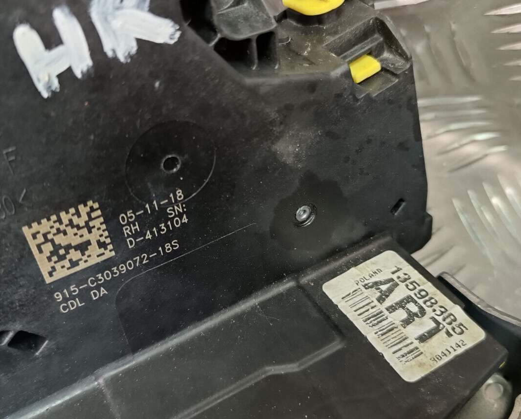 OPEL ASTRA K 1.4 2019 Türschloss Schloss Hinten Rechts ORIGINAL gebraucht - 13598385 – Produktansicht 3