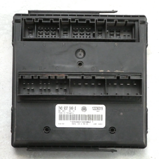 VW T5 MULTIVAN 2003-16 Komfort modul Komfortsteuergerät 7H0937049E ORIGINAL gebraucht - Transporter – Produktansicht 1
