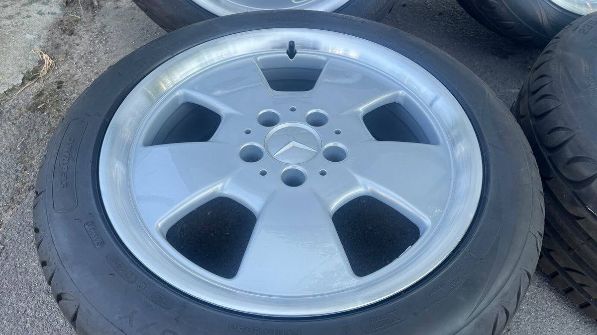 4 x ORIGINAL MERCEDES-BENZ SL R129 ALBALI ALUFELGEN mit Sommereifen gebraucht - 1294011202 – Produktansicht 9