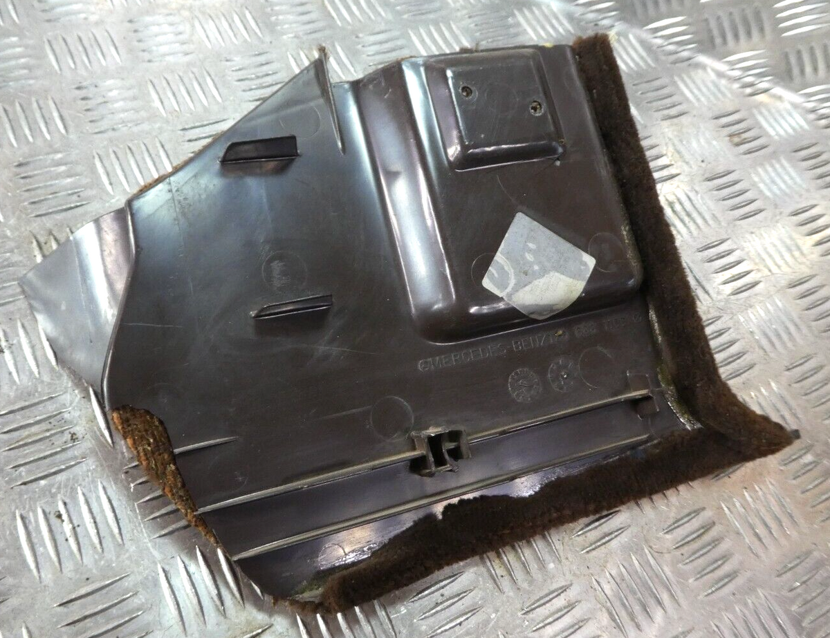 Mercedes C126 W126 Coupe SEC Verkleidung Fussraum Links Braun ORIGINAL gebraucht - 1266881106 – Produktansicht 2