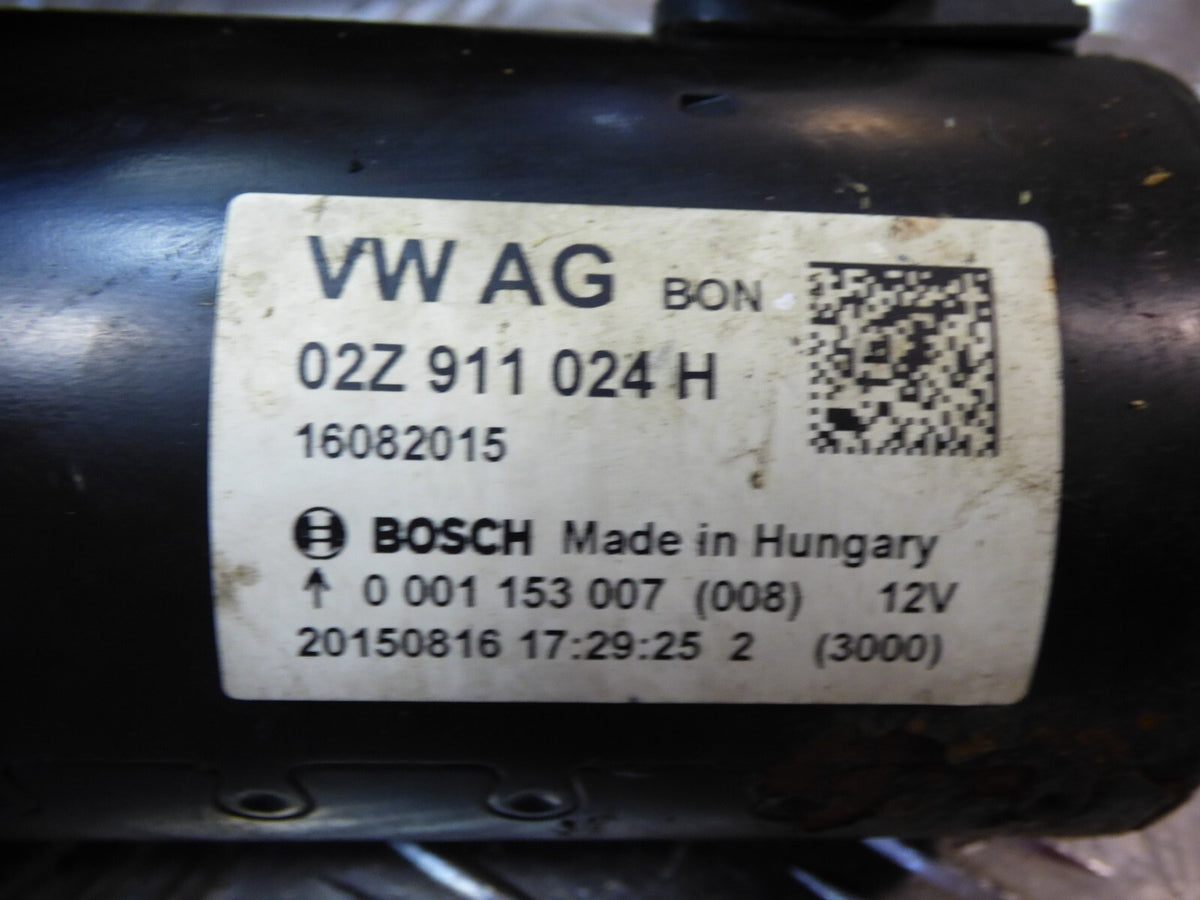 VW T6 T5 Transporter 2.0 TDI Anlasser Starter BOSCH 02Z911024H ORIGINAL gebraucht - 0001153007 – Produktansicht 2