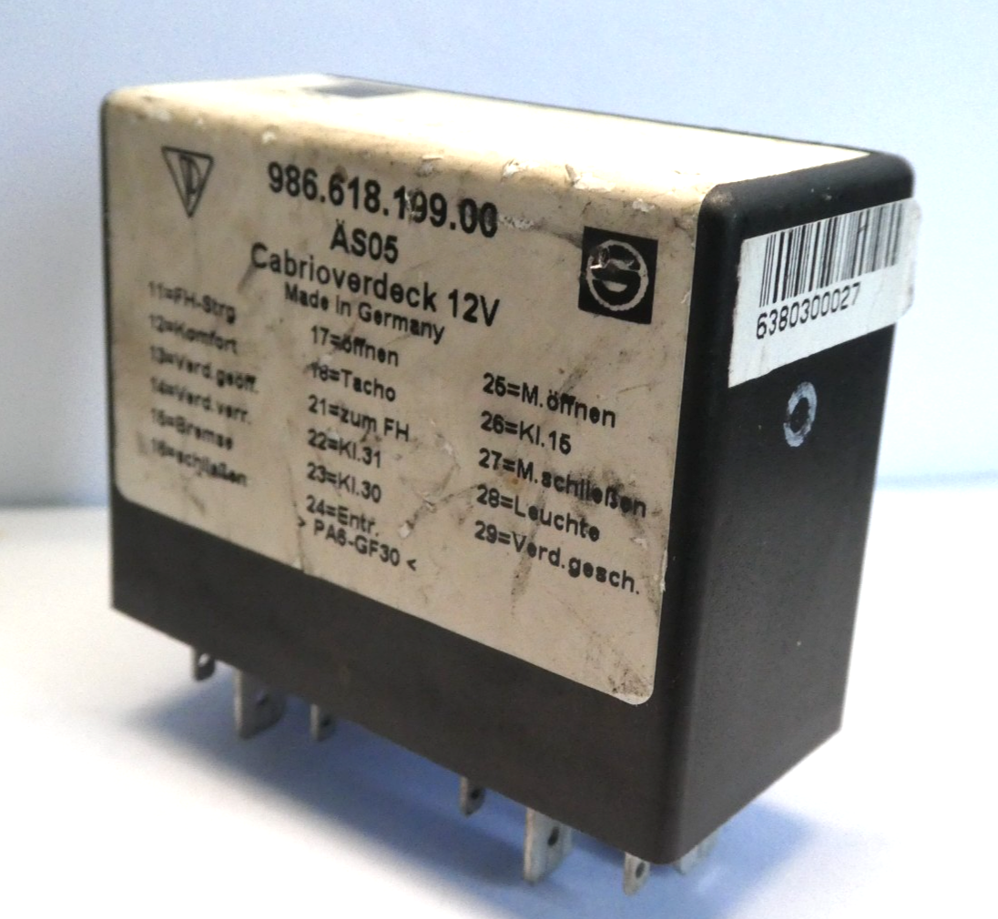Original Porsche 986 Boxster Cabrio Verdeck Relais OEM gebraucht - 98661819900 – Produktansicht 3