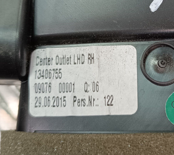 OPEL ASTRA K 1.4 Turbo Lüftungsgitter Luftdüse Luftausströmer Rechts GM ORIGINAL gebraucht - 13406755 – Produktansicht 3