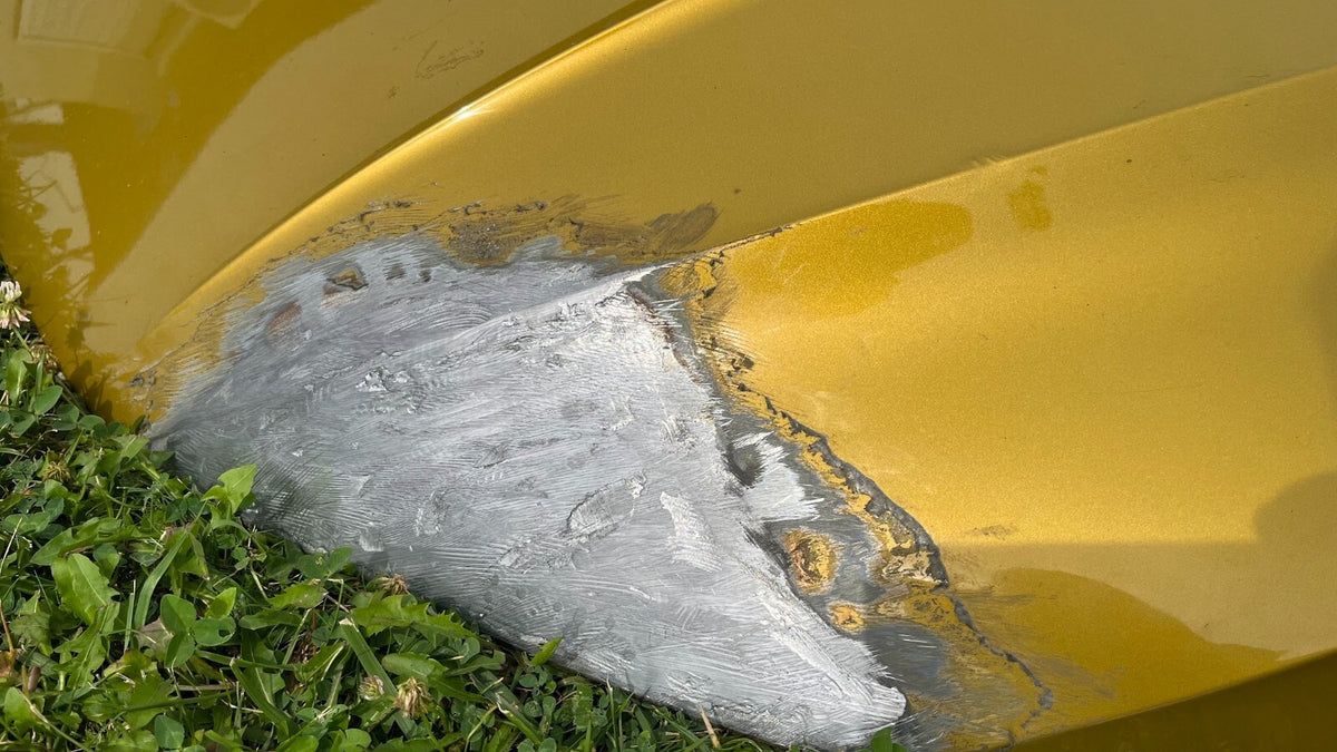 VW Arteon Bj. ab 2017- Frontklappe verbessert Kurkumagelb ORIGINAL gebraucht - Motorhaube – Produktansicht 4