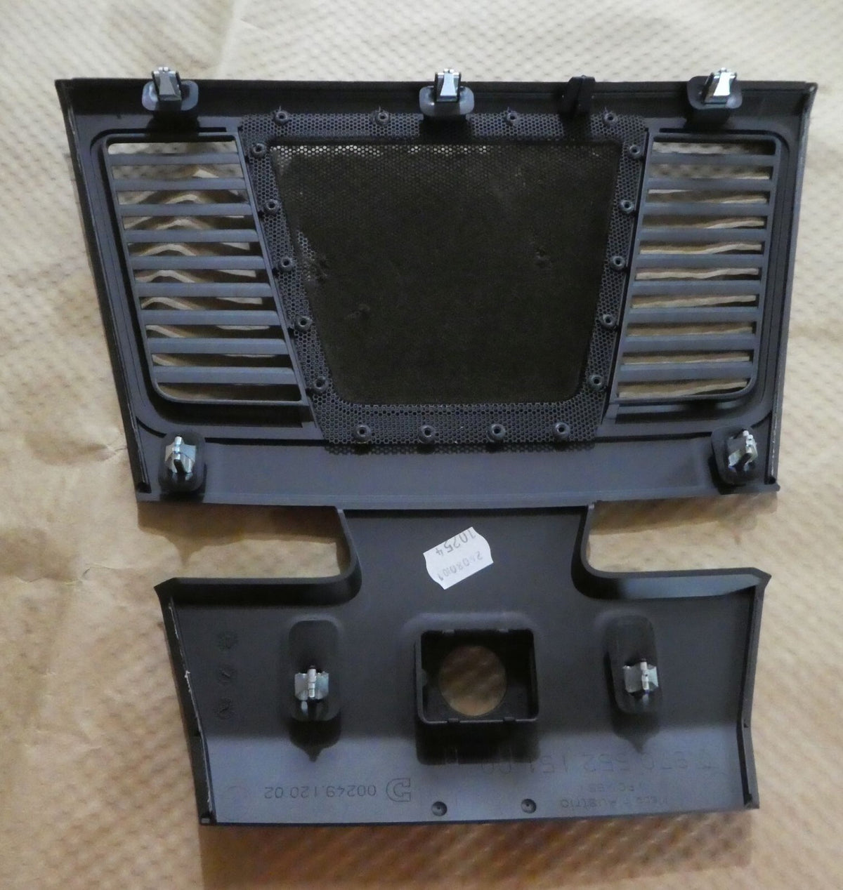 Porsche Panamer 970 Abdeckung Armaturenbrett mitte schwarz ORIGINAL gebraucht - 97055215100 – Produktansicht 3