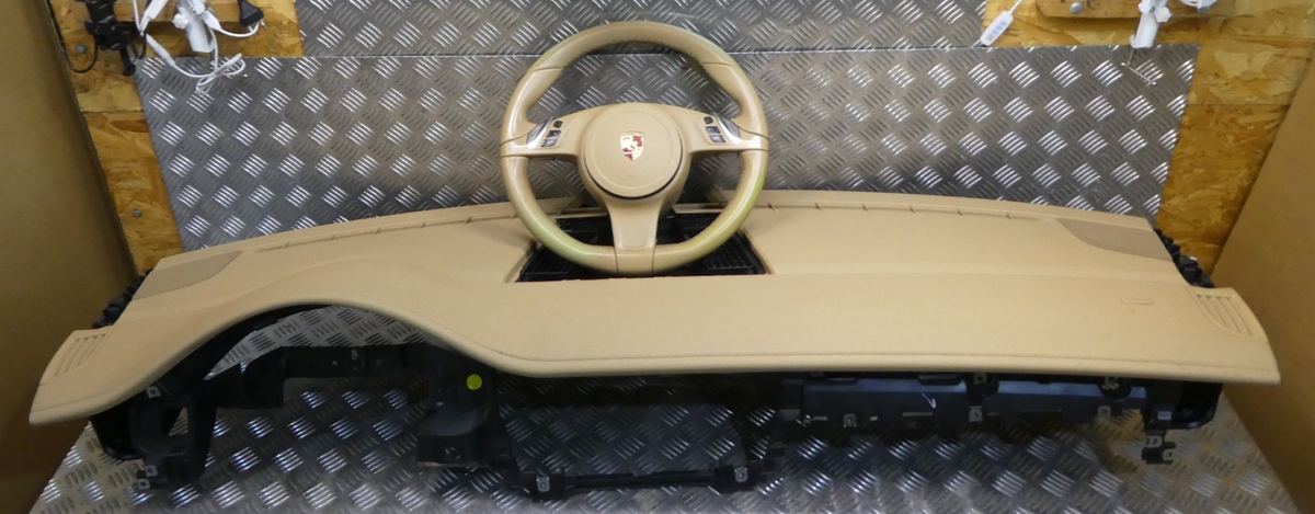 Porsche Panamera 970 Facelift Armaturenbrett Lederlenkrad Luxorbeige ORIGINAL gebraucht - 97055210107 – Produktansicht 1