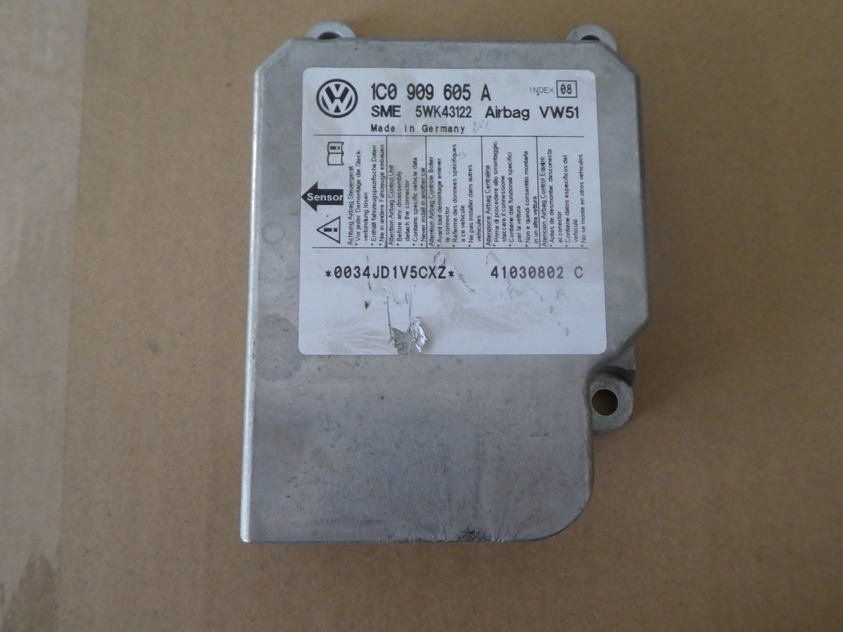 VW T5 2003-2016 Airbagsteuergerät AirBag Steuergerät 1C0909605A ORIGINAL gebraucht - Transporter – Produktansicht 9