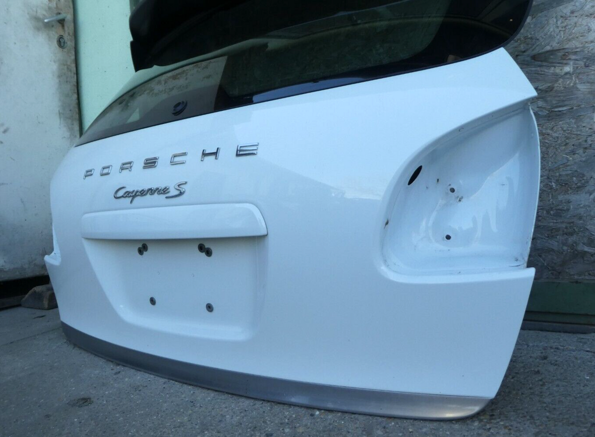 Porsche Cayenne S 92A C9A Weiß ohne Anbauteile USA model ORIGINAL gebraucht - Heckklappe – Produktansicht 4