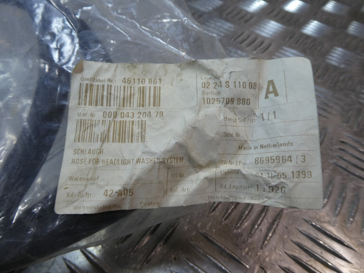 Porsche Cayenne 92A Scheinwerferreinigung Spritzdüsen Stoßstange vorne ORIGINAL gebraucht - Schlauch – Produktansicht 3