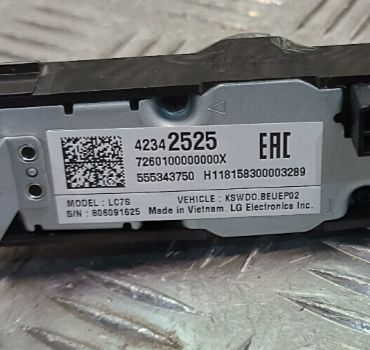 OPEL ASTRA K Kombi Radio Schalter Audio Kontrolle GM 555343750 ORIGINAL gebraucht - 42342525 – Produktansicht 3