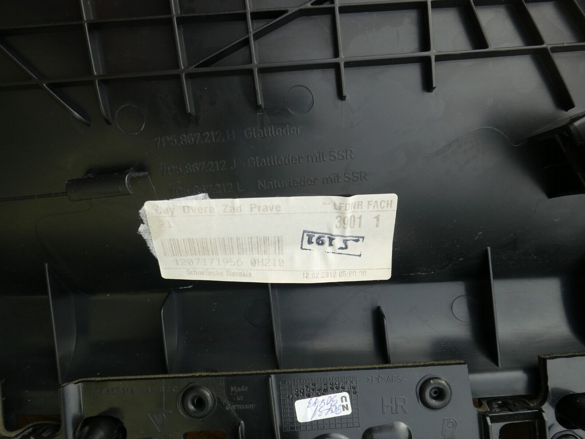 Porsche Cayenne 92A Türverkleidung Hinten Rechts + Rolo Umbra Tartufo ORIGINAL gebraucht - 7P5867212 – Produktansicht 7