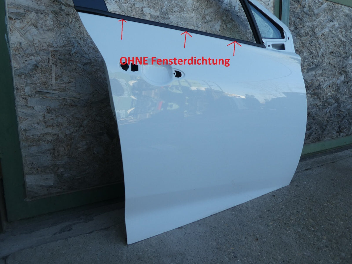Renault Zoe 2022 Tür Vorne rechts weiß, ohne Delle 1A Zustand 389 ORIGINAL gebraucht - Arktisweiss – Produktansicht 2