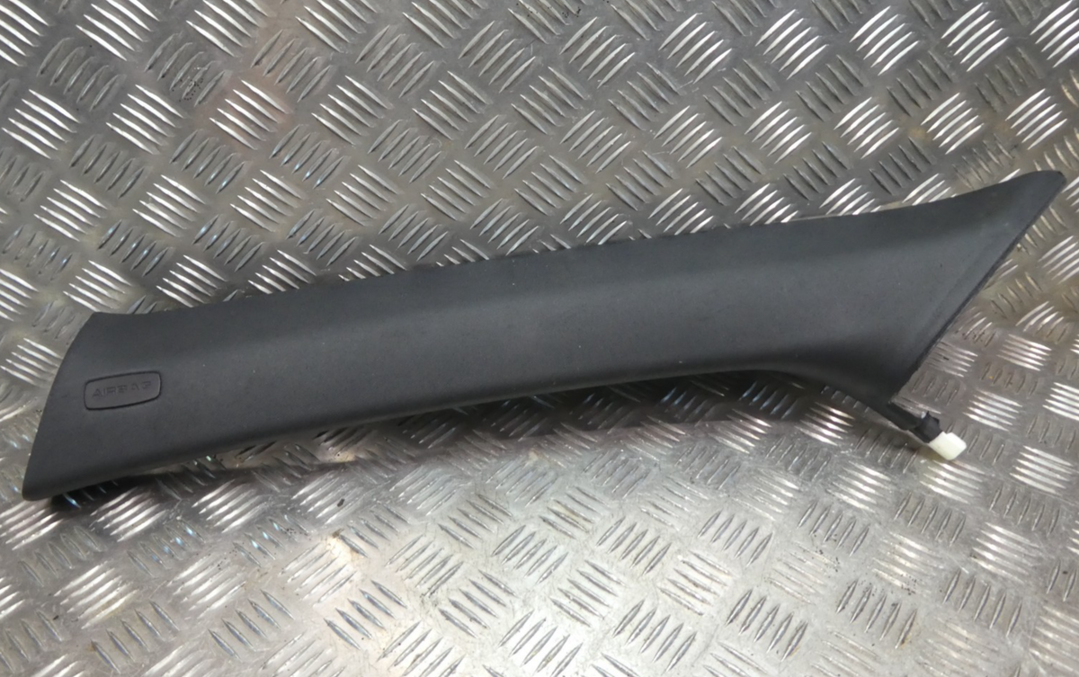 Orig PORSCHE MACAN 3.0 TDI A-Säule Links 95B867233 schwarz ORIGINAL gebraucht - Verkleidung – Produktansicht 1