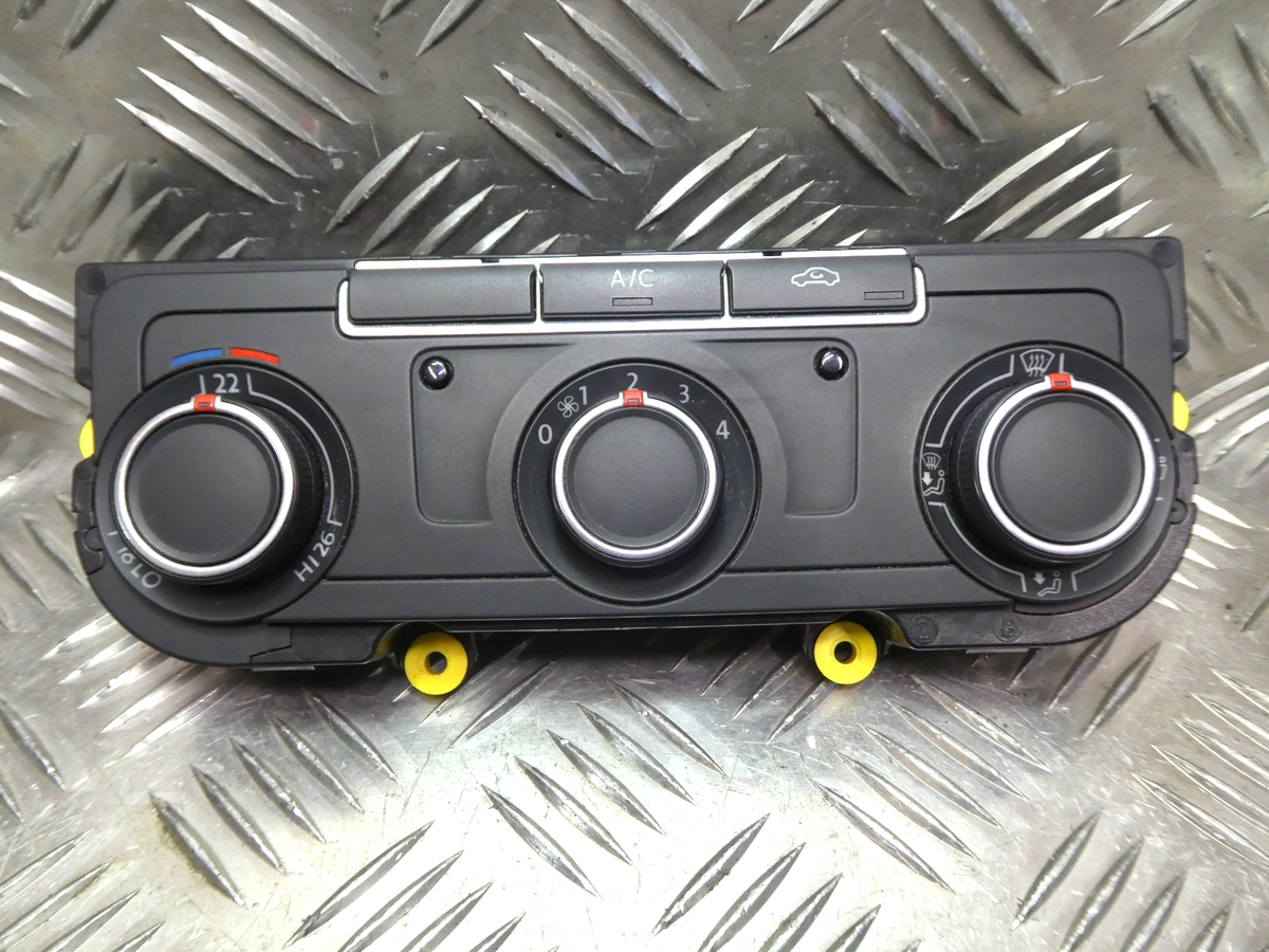VW T5 FL T6 Klimabedienteil Heizung Schalter _ 7E0907047T ZJU ORIGINAL gebraucht - Transporter – Produktansicht 1