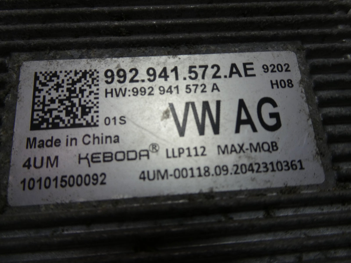 Volkswagen VW ID.3 ID3 Steuergerät Scheinwerfer LED Matrix 2021 ORIGINAL gebraucht - 992941572AE – Produktansicht 3