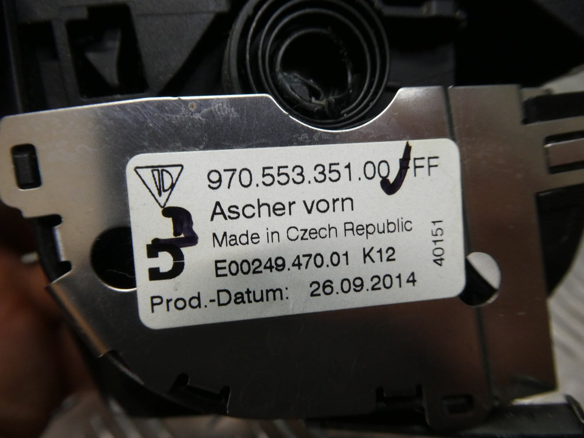 Porsche Panamera 970 Aschenbecher Mittelkonsole vorne Klavierlack ORIGINAL gebraucht - 97055335100 – Produktansicht 4