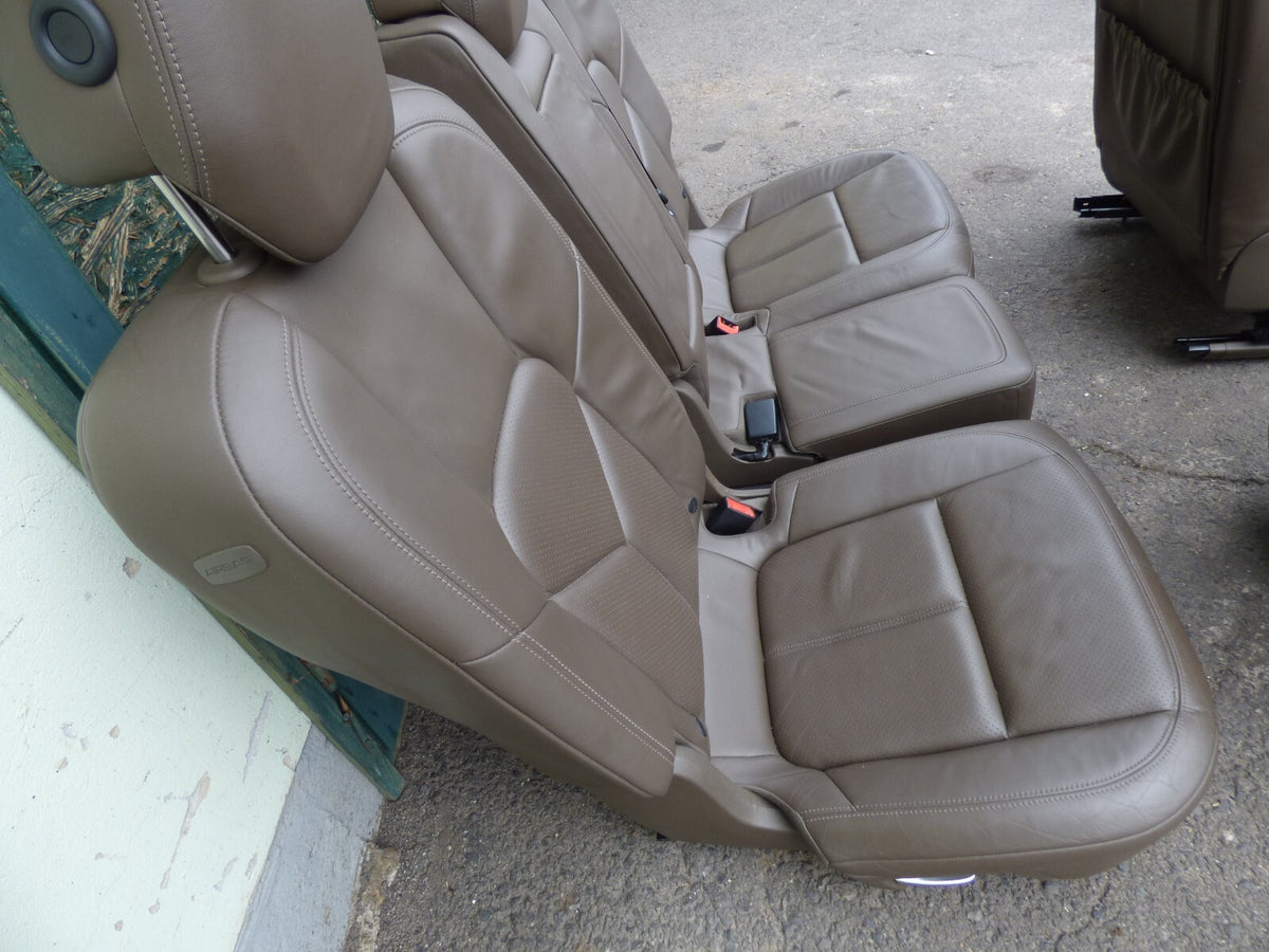 Porsche Cayenne 958 92A Hintere Sitze Ledersitze UMBRA Braun ORIGINAL gebraucht - Sitzbank – Produktansicht 2