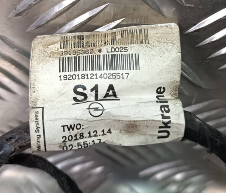 OPEL ASTRA K 1.4 2019 Kabelbaum Türeinbau Rechts Vorne ORIGINAL gebraucht - 39195362 – Produktansicht 3