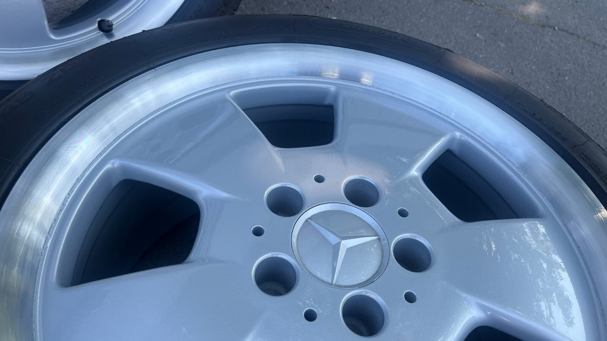 4 x ORIGINAL MERCEDES-BENZ SL R129 ALBALI ALUFELGEN mit Sommereifen gebraucht - 1294011202 – Produktansicht 13