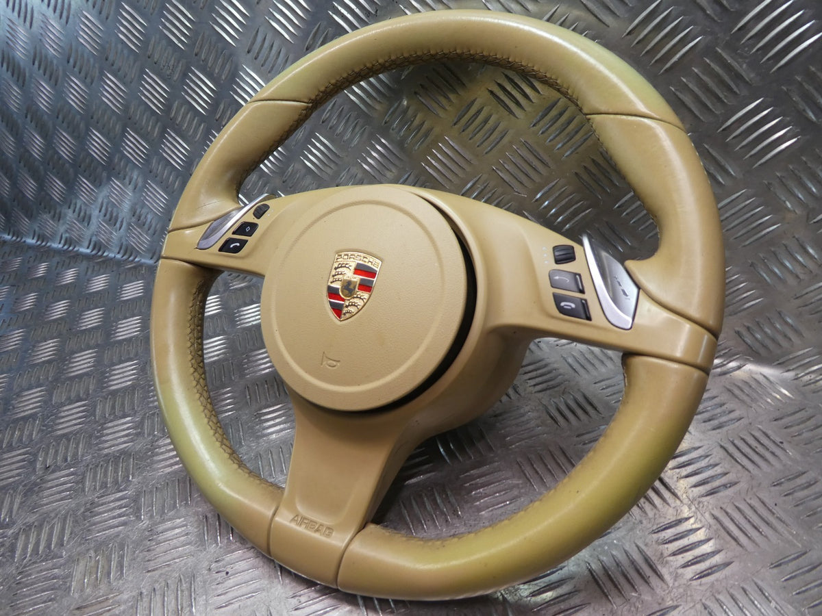 Porsche Panamera 970 Facelift Lederlenkrad Luxorbeige 7PP419091CJ + ORIGINAL gebraucht - 97080308904 – Produktansicht 3