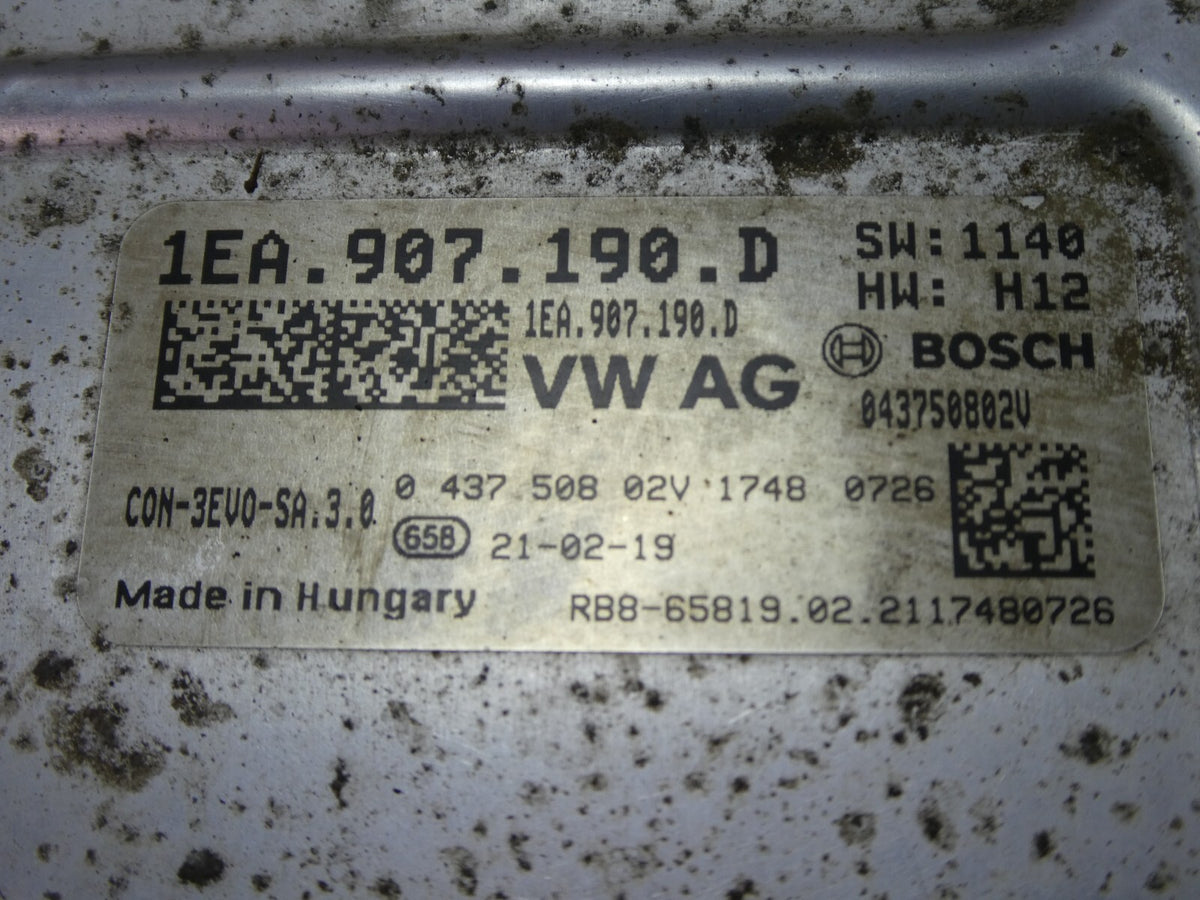 VW ID3 ID.3 Spannungswandler INVERTER Battery Charger 1EA907190D ORIGINAL gebraucht - Wechselrichter – Produktansicht 4