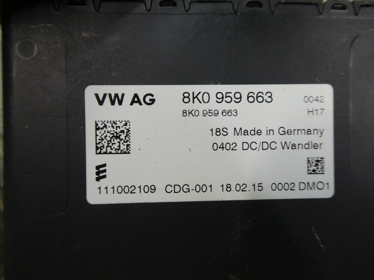 Porsche Macan 95B für Batterie Spannungssteuergerät 8K0959663 ORIGINAL gebraucht - Spannungswandler – Produktansicht 4