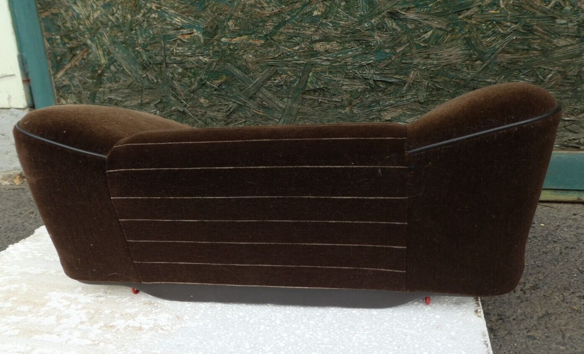 Mercedes-Benz W126 SEC Coupe C126 126 Sitzfläche hinten Links _ Velour braun – Produktansicht 4
