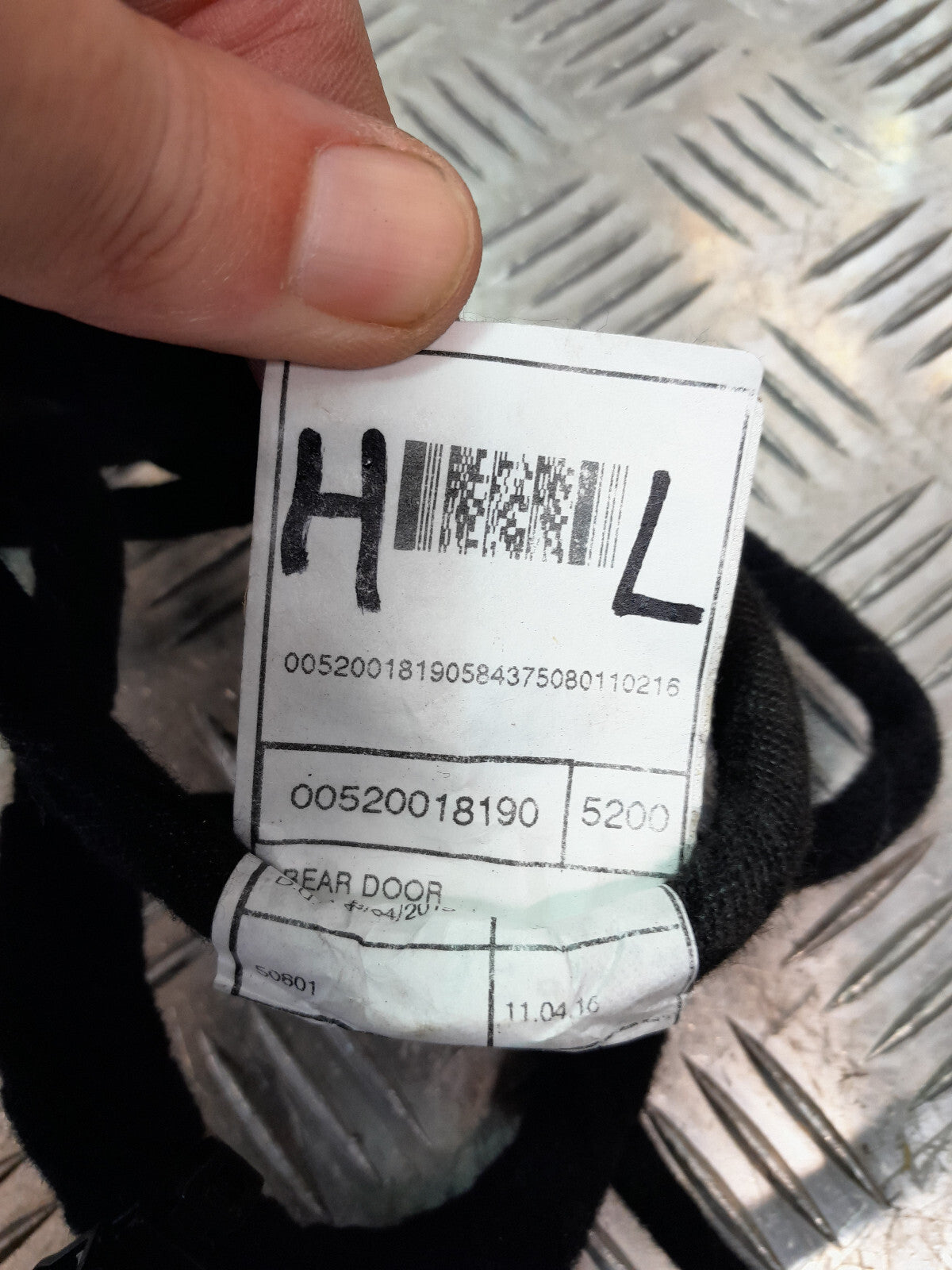 Jeep Renegade 1.6 Mjet Original Türkabelbaum Hinten Links Delphi gebraucht - 00520018190 – Produktansicht 2