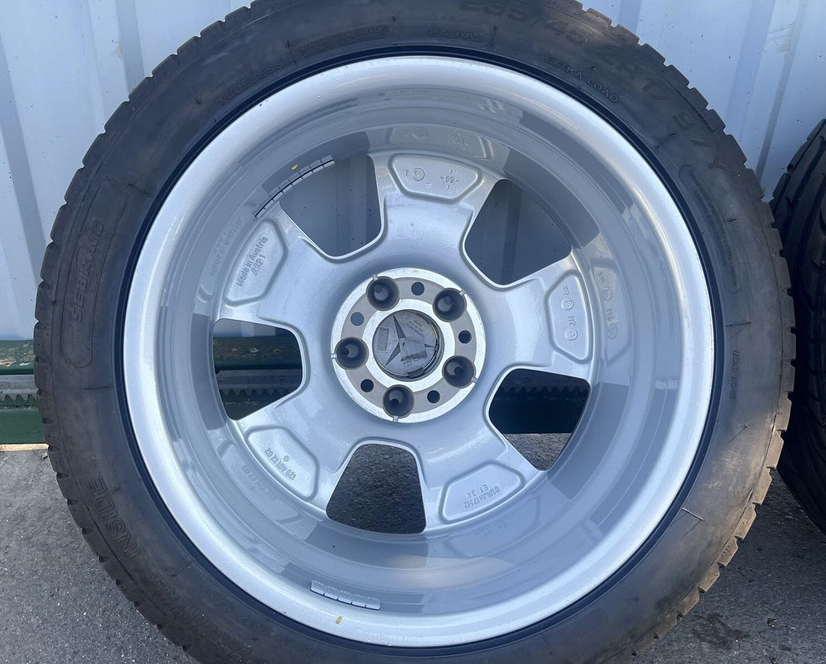 4 x ORIGINAL MERCEDES-BENZ SL R129 ALBALI ALUFELGEN mit Sommereifen gebraucht - 1294011202 – Produktansicht 15