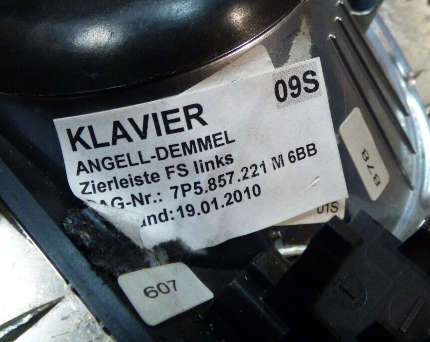 Porsche Cayenne S 92A Dekor Klavierlack Armaturenbrett 09S 7P5857221M ORIGINAL gebraucht - Zierleiste – Produktansicht 3