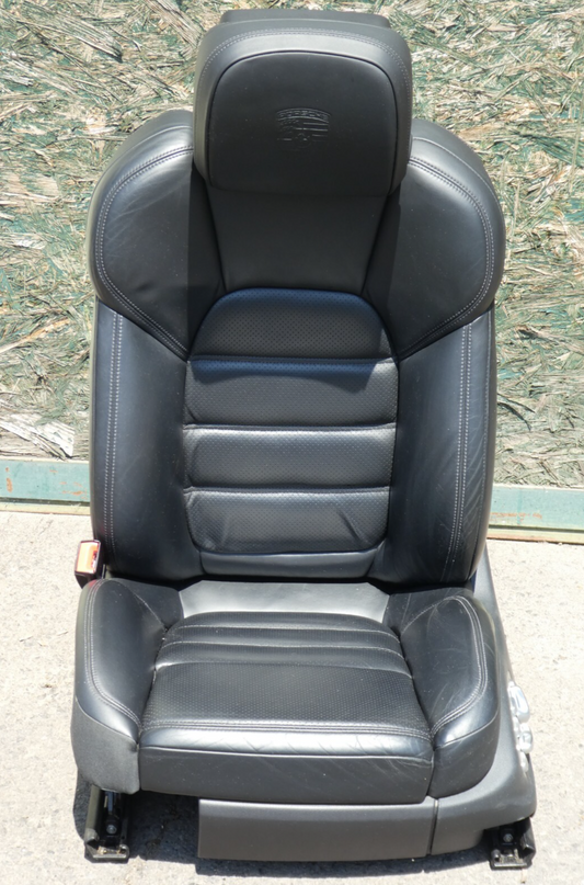 Porsche Macan 95B Schwarz Leder Sitze Vorne Links Verstellbarer Sitz ORIGINAL gebraucht - Elektrisch – Produktansicht 1