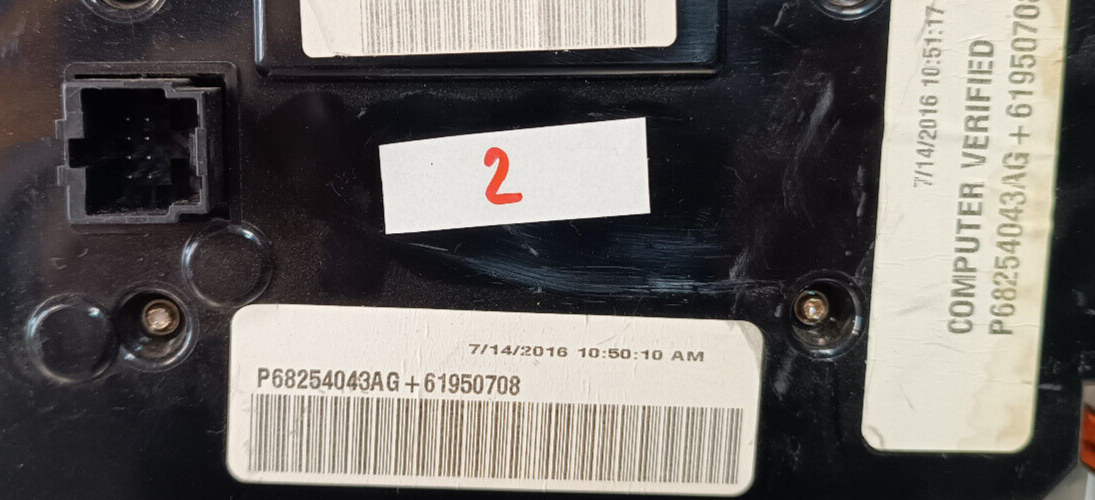 Jeep Grand Cherokee WK2 Mittekonsol Klimbedienteil Heizungschalter ORIGINAL gebraucht - P68254043AG – Produktansicht 3